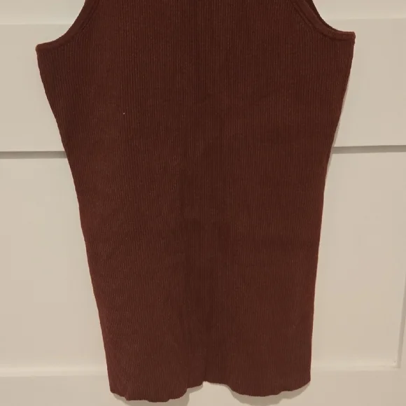 Madewell Chocolate Ribbed Tank Top - Picture 4 of 4
